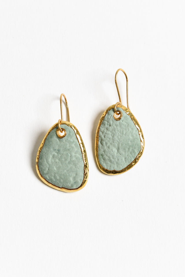 Kiraz Turquoise Stone Drop Earrings