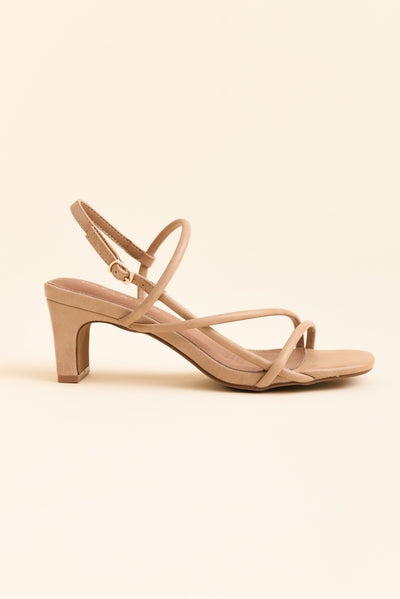 Krystal Nude Crossover Heel