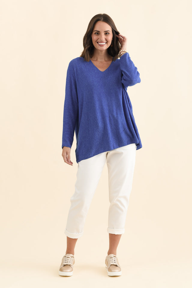 Lakin Blue Knit Jumper image 7