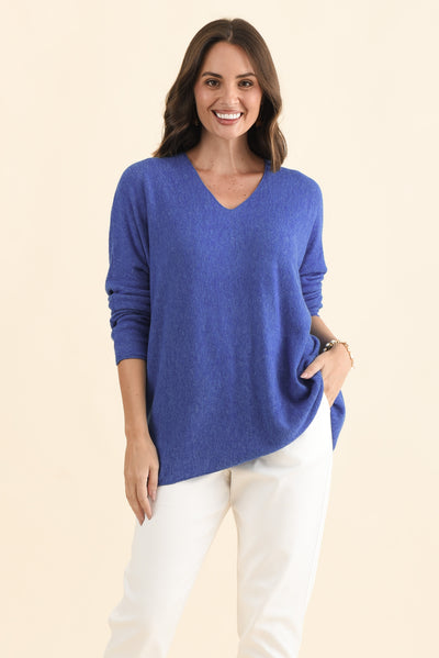 Lakin Blue Knit Jumper