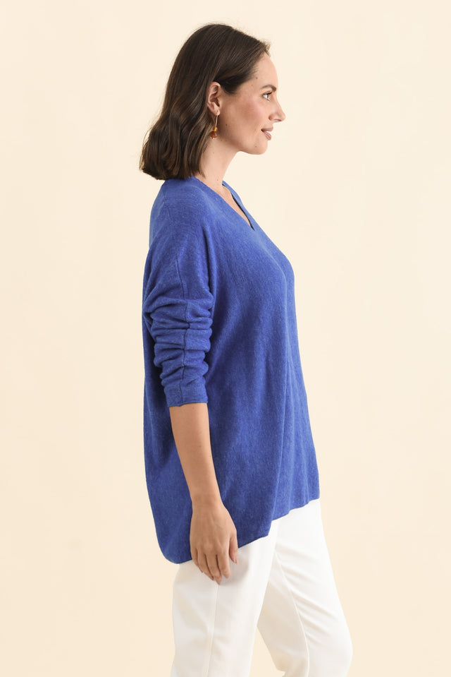 Lakin Blue Knit Jumper image 4