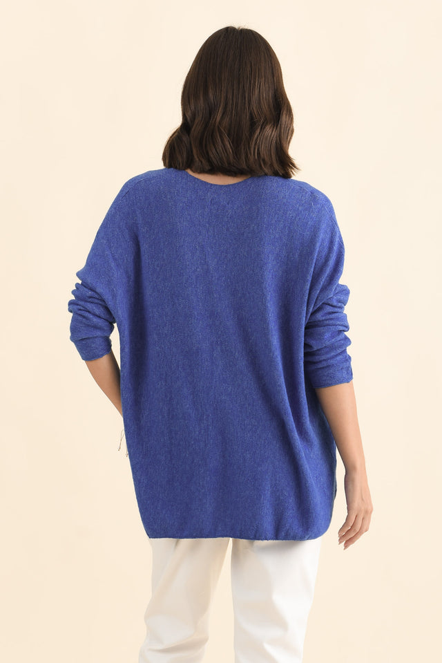 Lakin Blue Knit Jumper image 5