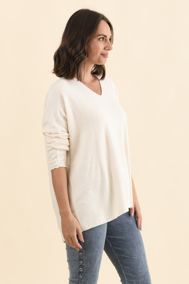 Lakin Cream Knit Jumper image 4