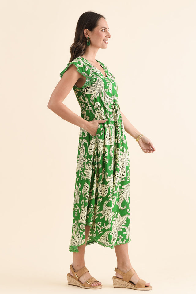Libby Green Foliage Midi Dress image 3