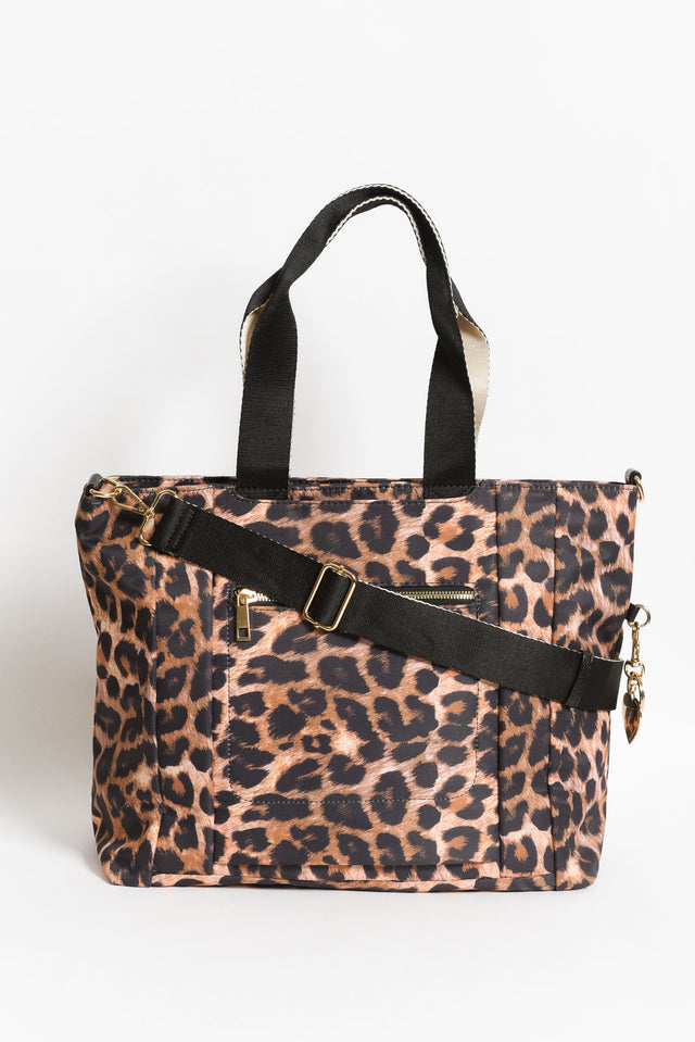 Lily Brown Leopard Travel Carry On Bag