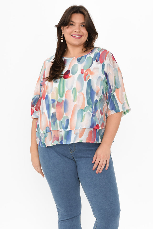 plus-size,curve-tops,plus-size-sleeved-tops,plus-size-work-edit,alt text|model:Gabby image 8