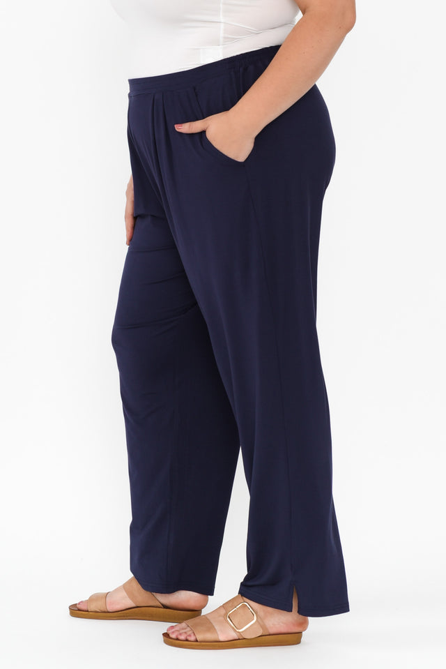 Lopez Navy Pocket Pants,Brunette model,alt text|model:Gabby image 16