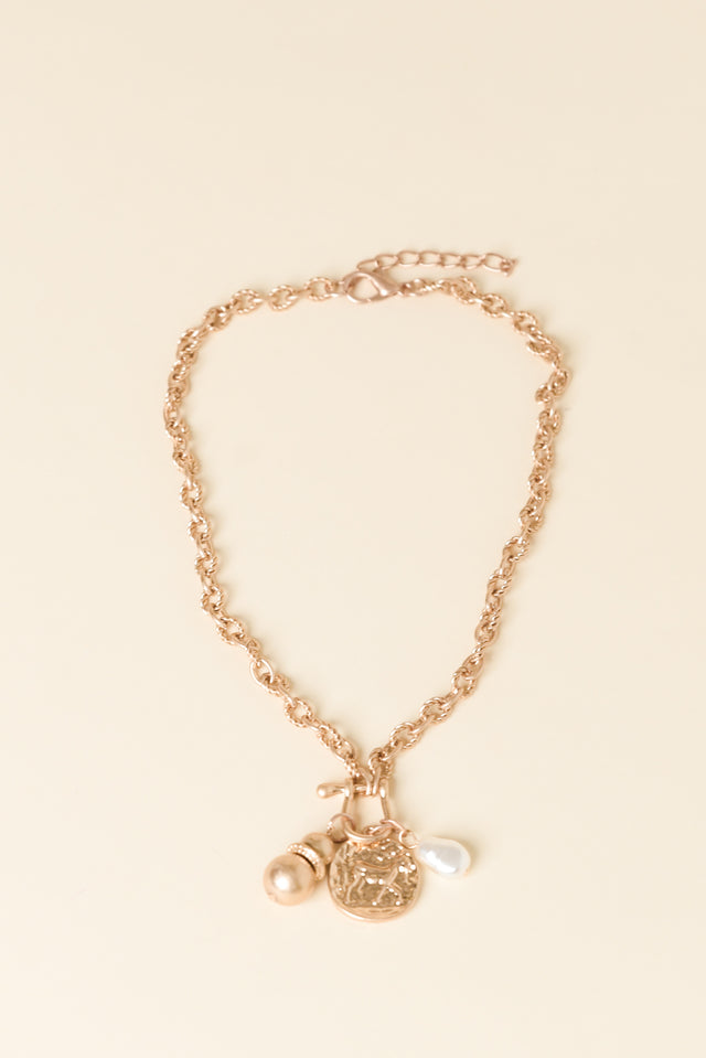 Luella Gold Charm Necklace