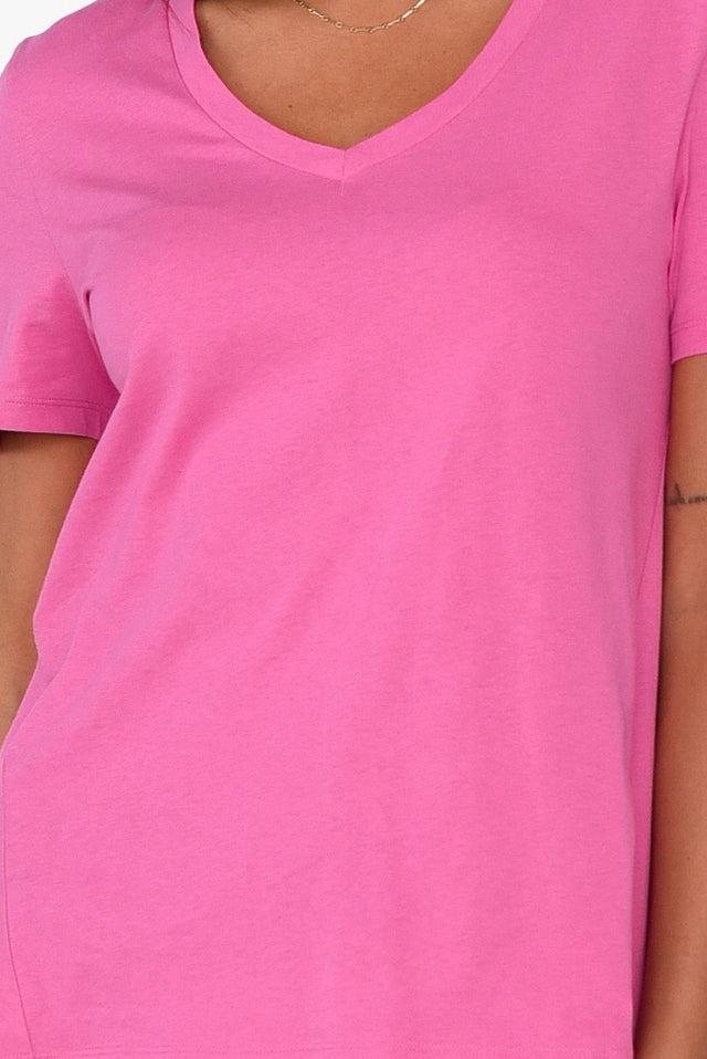 Luella Hot Pink Cotton Tee