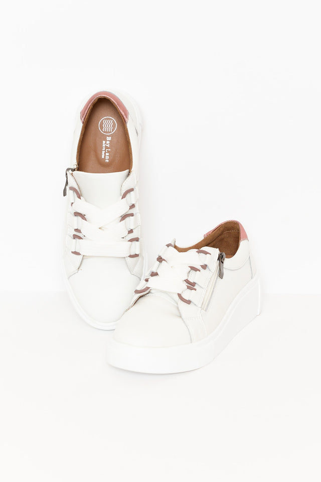 Luxe White Leather Sneaker image 6