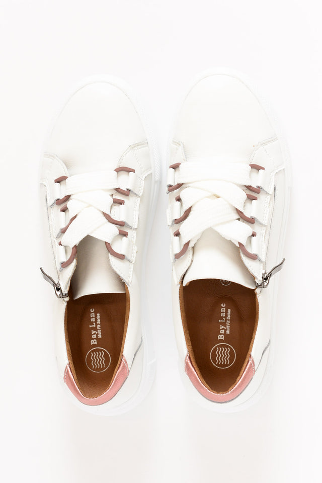 Luxe White Leather Sneaker image 4