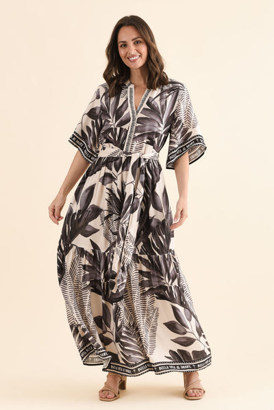 Lyndall Grey Palm Tie Dress