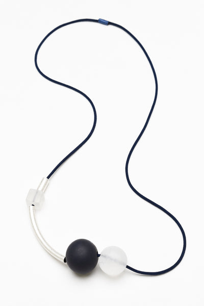 Lynelle Black Beaded Necklace