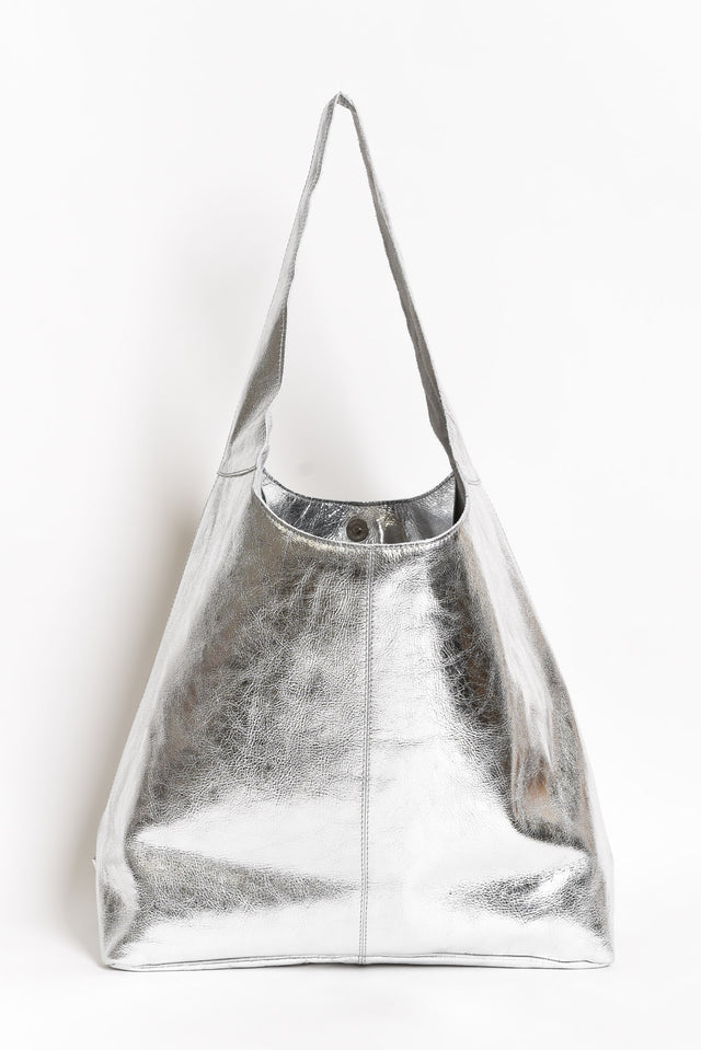 Lynx Silver Metallic Shoulder Bag image 1