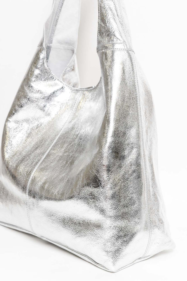 Lynx Silver Metallic Shoulder Bag image 3