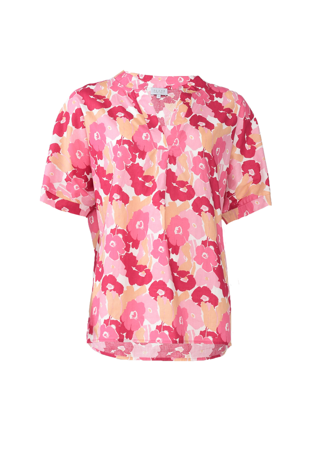 Maiana Pink Wildflower Cotton Top