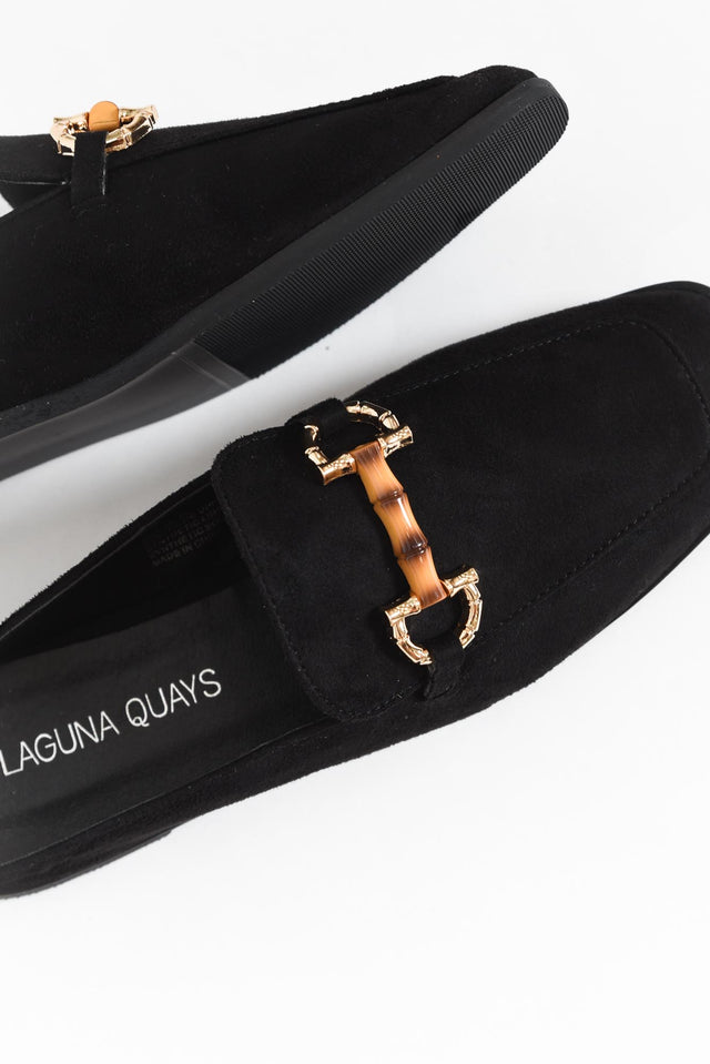 Mab Black Buckle Mule