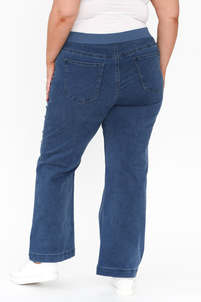 Maddy Blue Wide Leg Jeans image 14