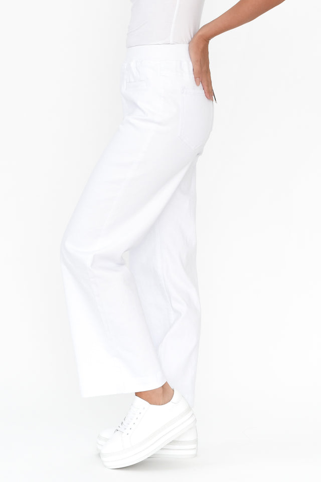 Maddy White Wide Leg Jeans image 4