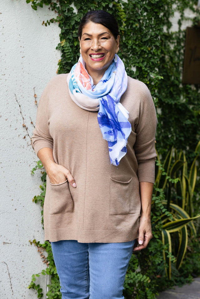 Maleny Blue Garden Scarf image 4
