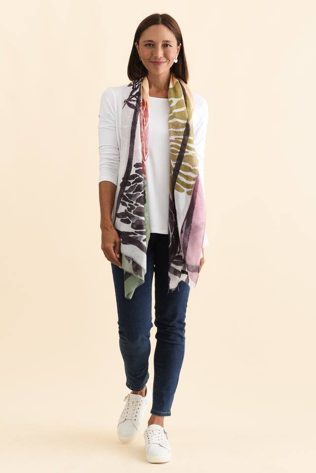 Maleny Cream Garden Scarf image 2