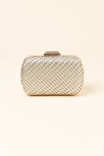 Mali Gold Woven Clutch