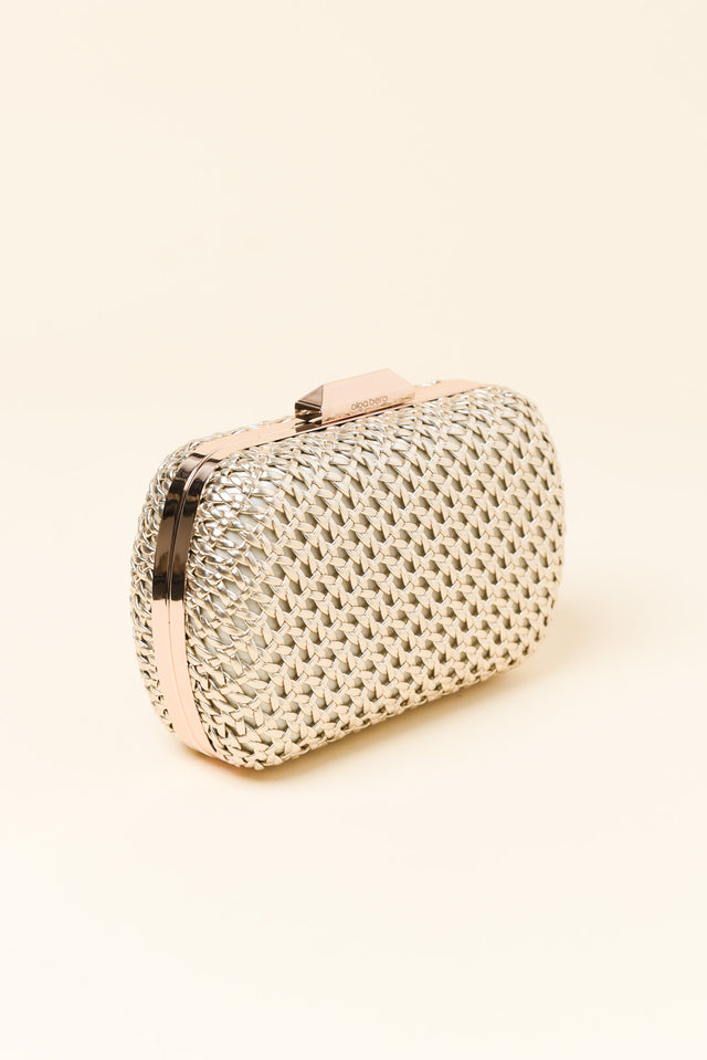 Mali Gold Woven Clutch
