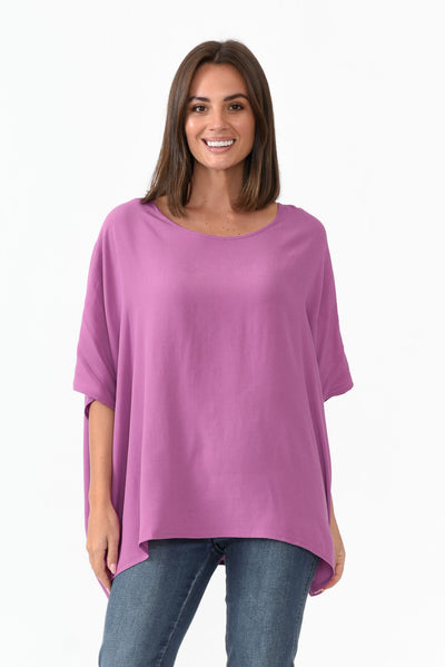 Mali Purple Drape Top neckline_Round