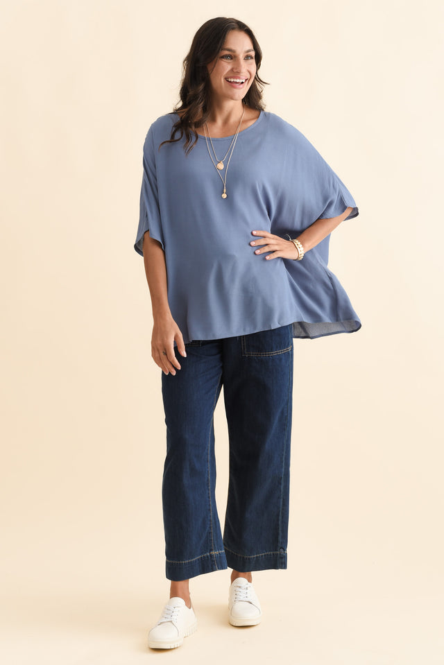 Mali Steel Drape Top,Brunette model,alt text|model:Brontie image 3