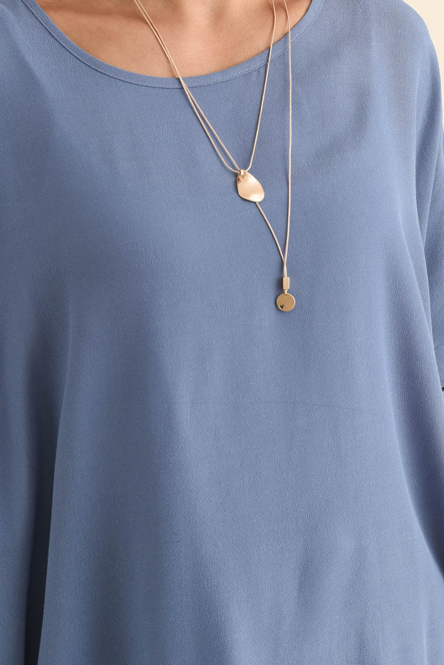 Mali Steel Drape Top,Brunette model,alt text|model:Brontie image 6