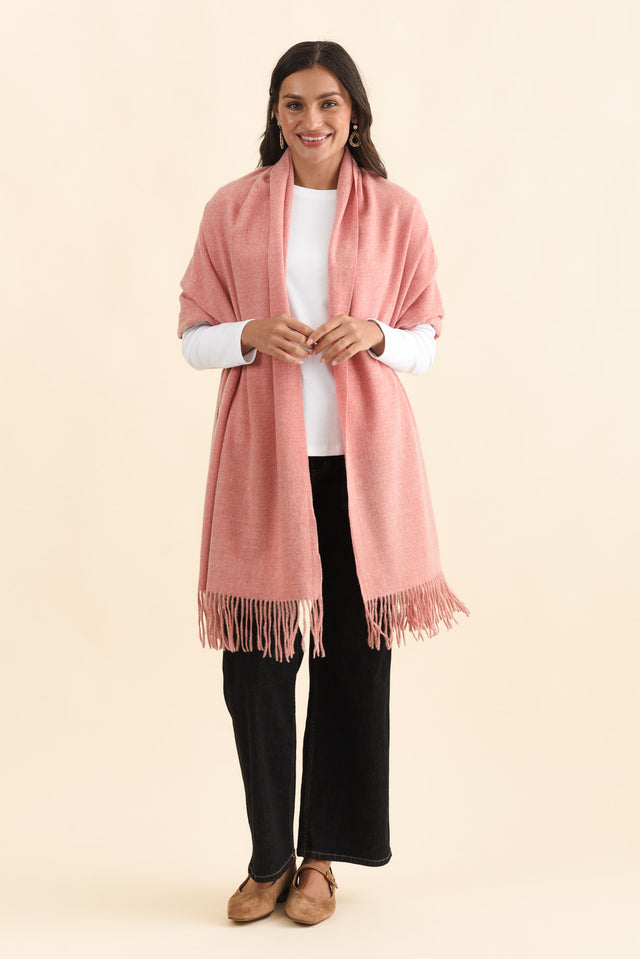 Malone Berry Wool Blend Scarf