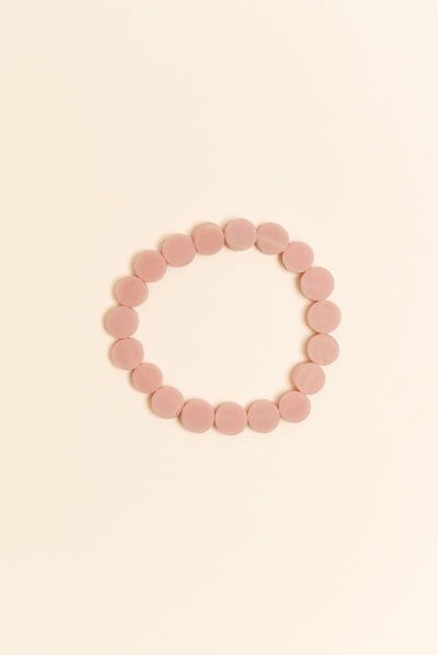Mari Nude Resin Beaded Bracelet