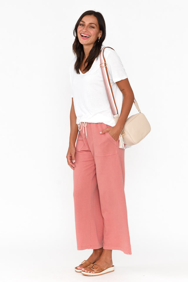 Mariam Blush Relaxed Track Pants image 2
