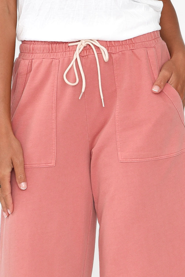 Mariam Blush Relaxed Track Pants image 3