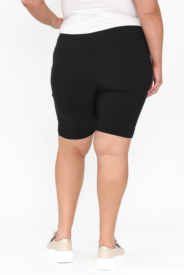 Marlo Black Side Split Shorts,Blonde model,alt text|model:Caitlin image 12
