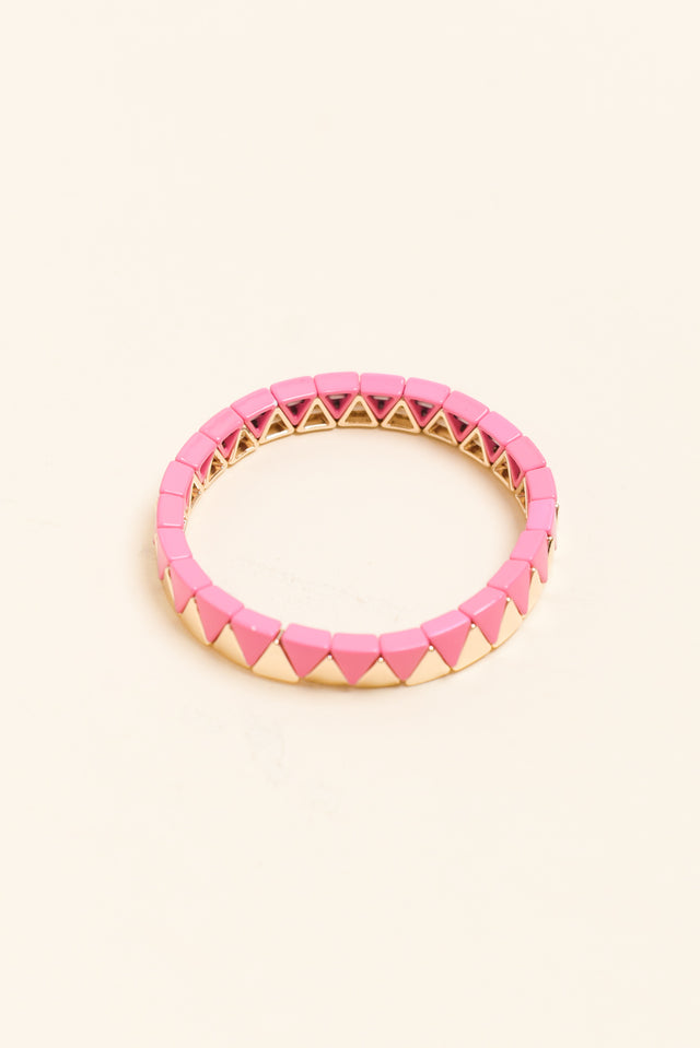 Martha Pink Beaded Bracelet image 1