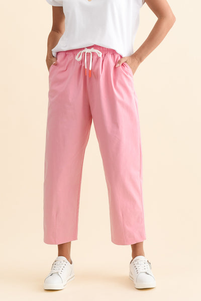 Martin Pink Cotton Barrel Pants