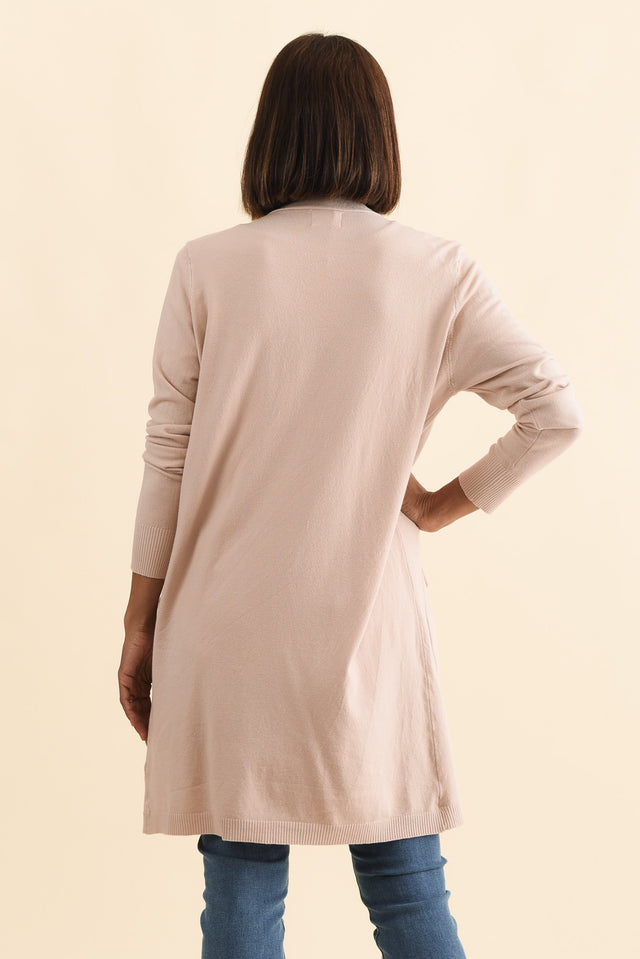 Mary Light Pink Pocket Cardigan,Brunette model,alt text|model:Cara image 5