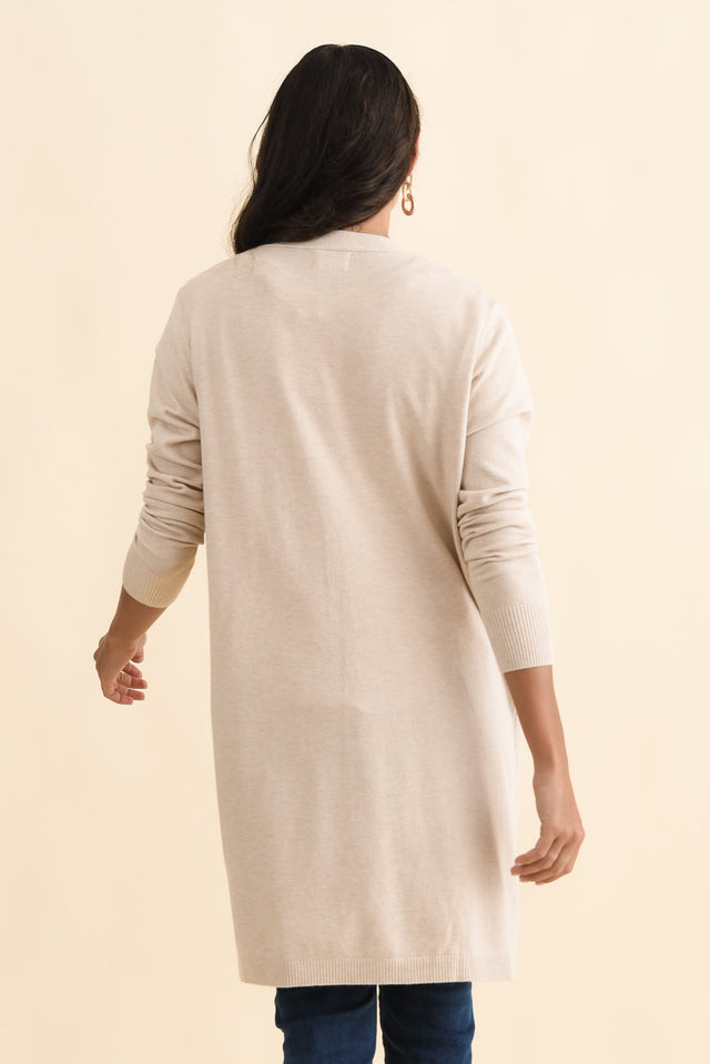 Mary Natural Pocket Cardigan,Brunette model,alt text|model:Brontie image 5