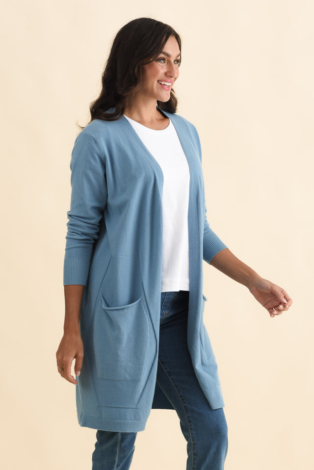 Mary Steel Pocket Cardigan,Brunette model,alt text|model:Brontie image 5