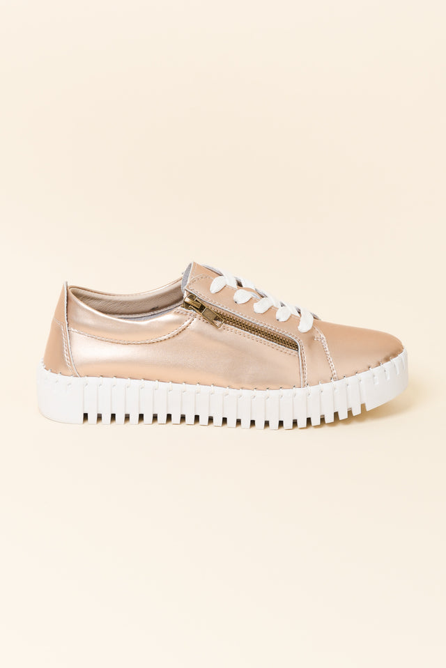 Medusa Rose Gold Platform Sneaker image 1