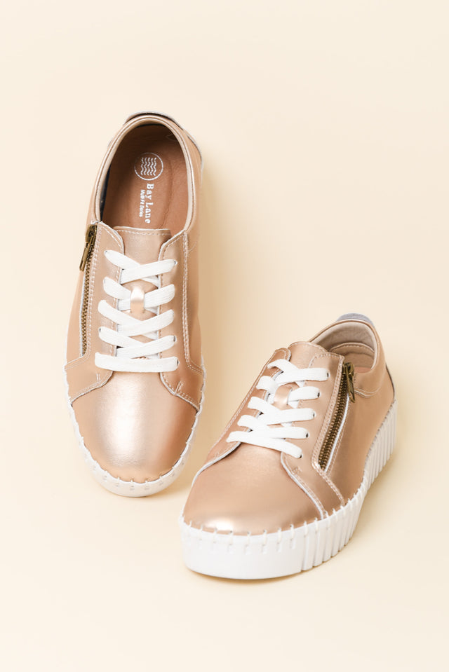 Medusa Rose Gold Platform Sneaker image 3