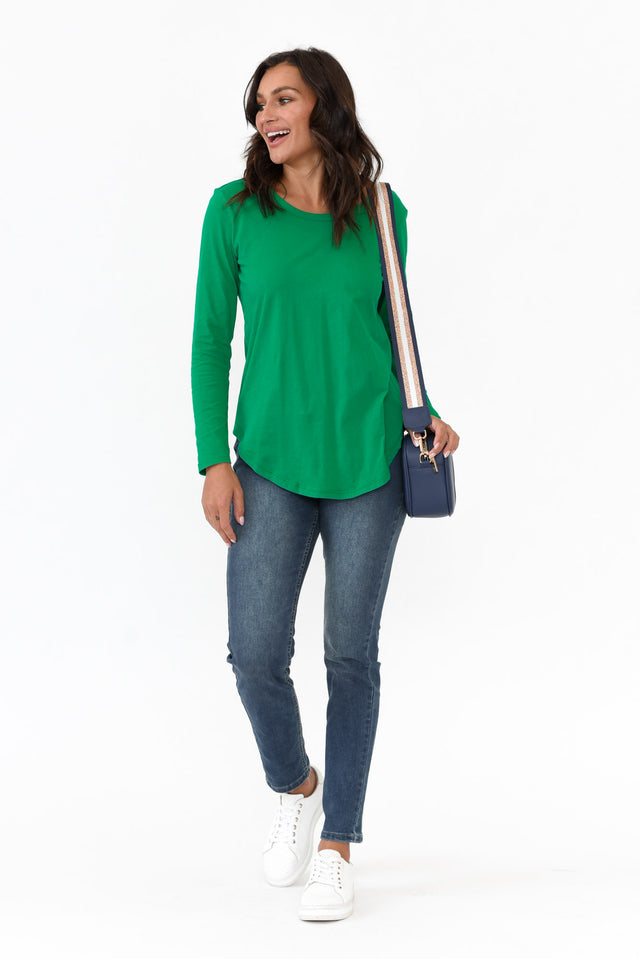Megan Jade Cotton Long Sleeve Top