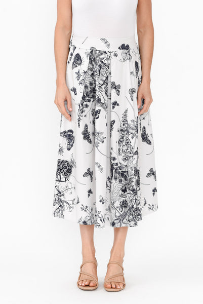 Wild Cotton Knit Maxi Skirt - Parisian Navy