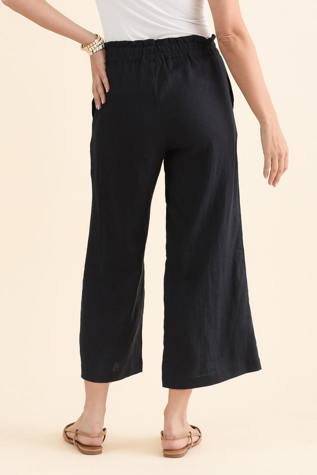 Mika Navy Linen Pocket Pants image 4