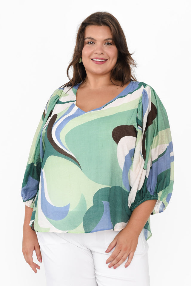 plus-size,curve-tops,plus-size-sleeved-tops,plus-size-cotton-tops,alt text|model:Gabby image 9