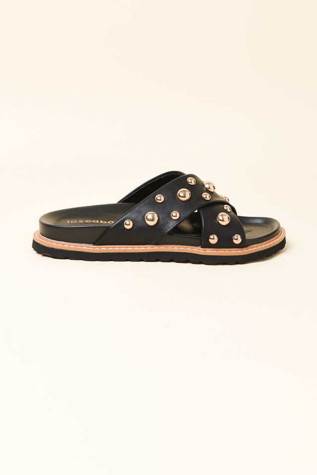 Mode Black Studded Slide