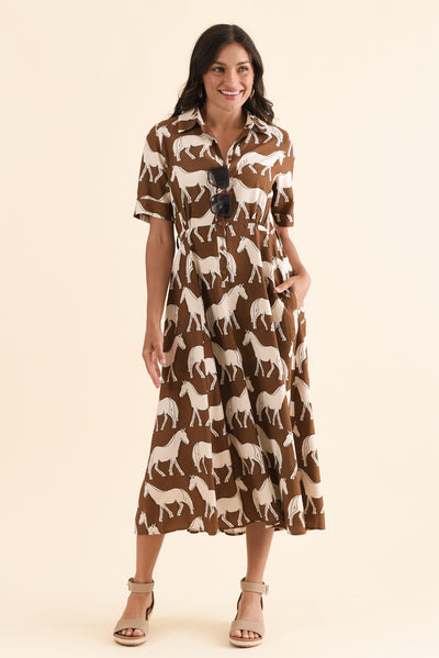 Molly Brown Horse Shirt Dress