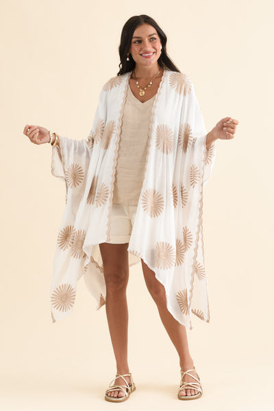 Montauk Natural Flower Kimono
