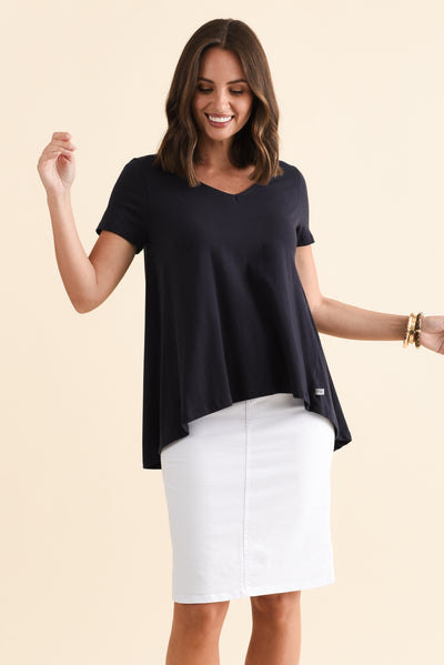 Montreal Navy Cotton Tee